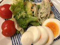 皿の上のパスタと野菜の料理

自動的に生成された説明